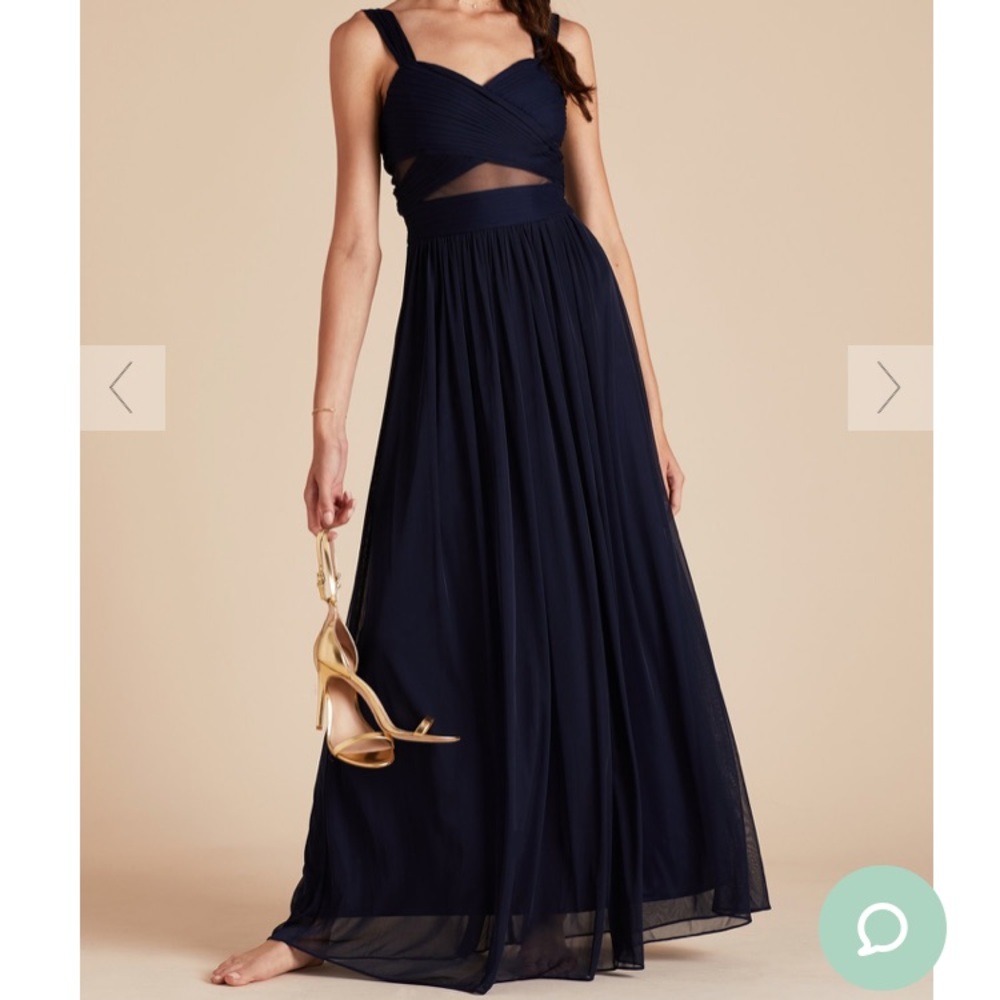 Navy gown with cutouts and pockets 😍